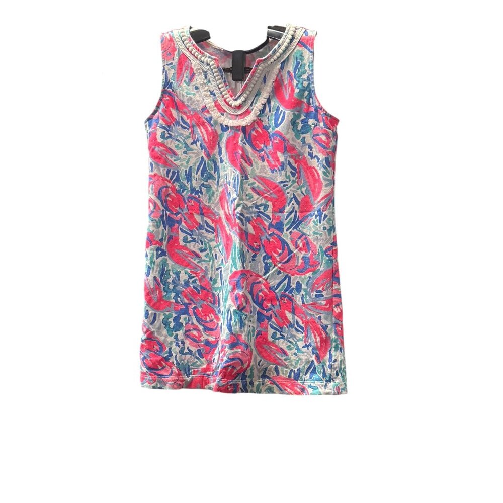 Lilly Pulitzer Mini Harper Sleeveless Shift Dress Girls M 6-7